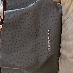 Dooney and Burke gray ostrich purse Barlow style